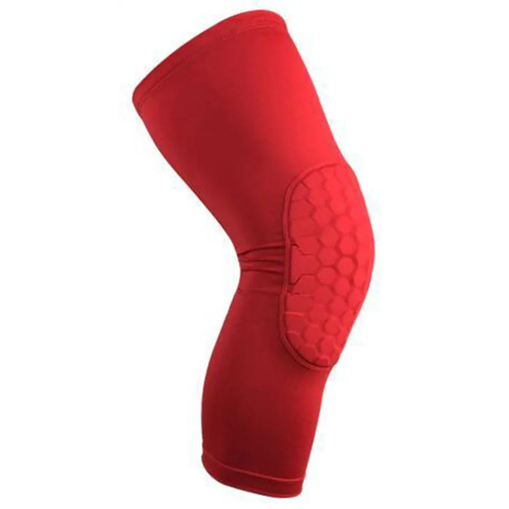 1Pc Honeycomb Long Sleeve Knee Pad - Superior Calf Support for Sports and Workouts