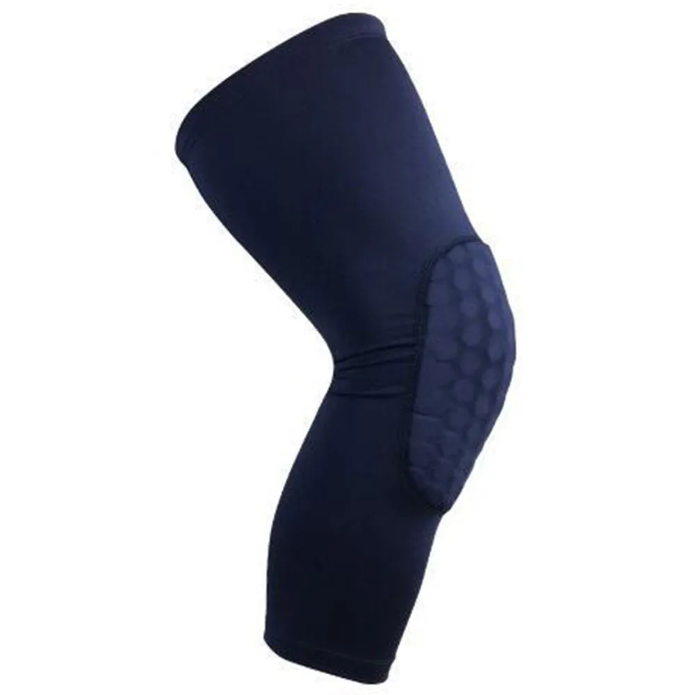 1Pc Honeycomb Long Sleeve Knee Pad - Superior Calf Support for Sports and Workouts