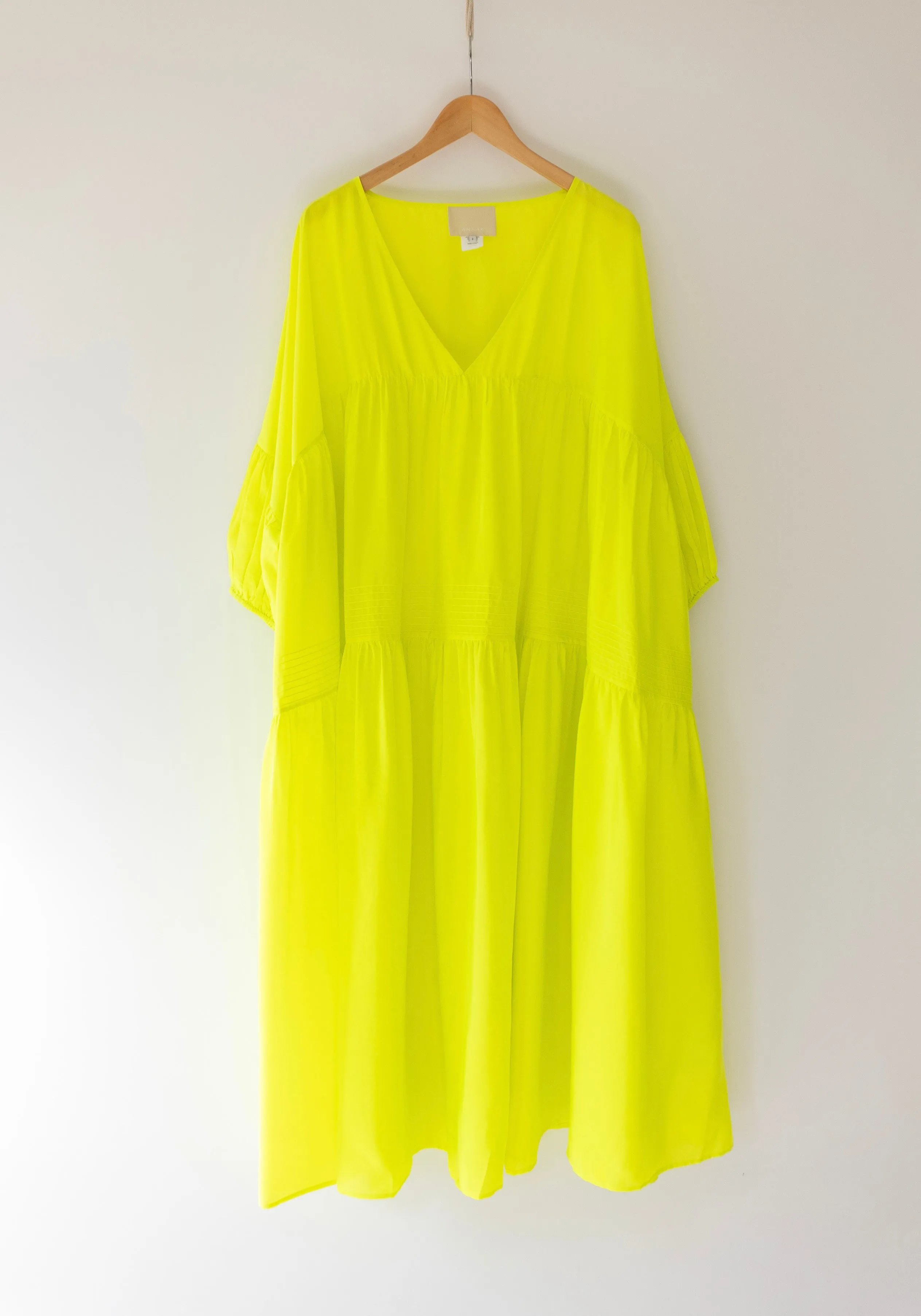 Airi Maxi Dress in Fluoro Yellow