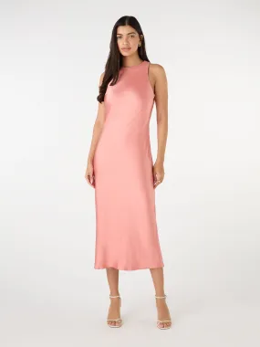 Dominica Sleeveless Dress in Coral