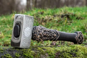 Hand Forged Viking Hammer Goibniu