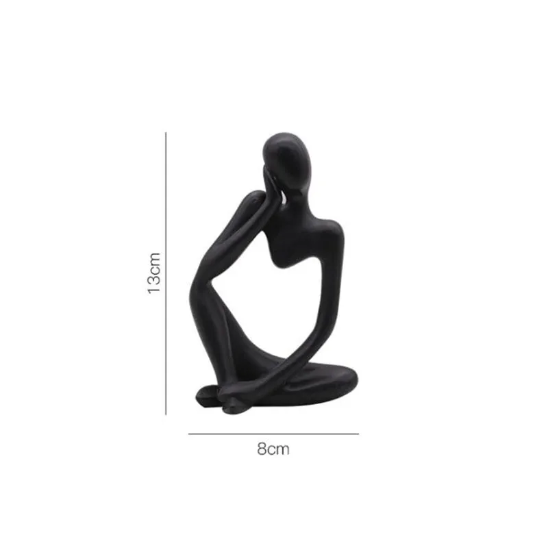 Home Decoration Resin Sculpture Thinker Character