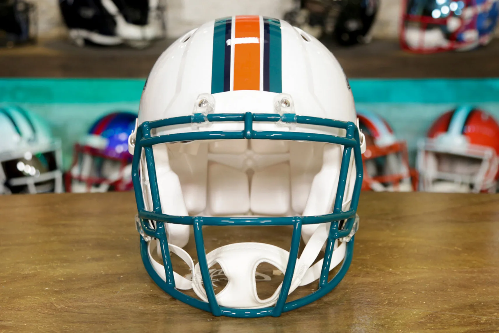 Miami Dolphins Riddell Speed Authentic Helmet - 1996-2012 Throwback