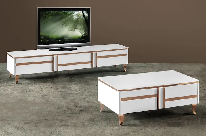 Mikael Glass Top TV Console (DA6312)