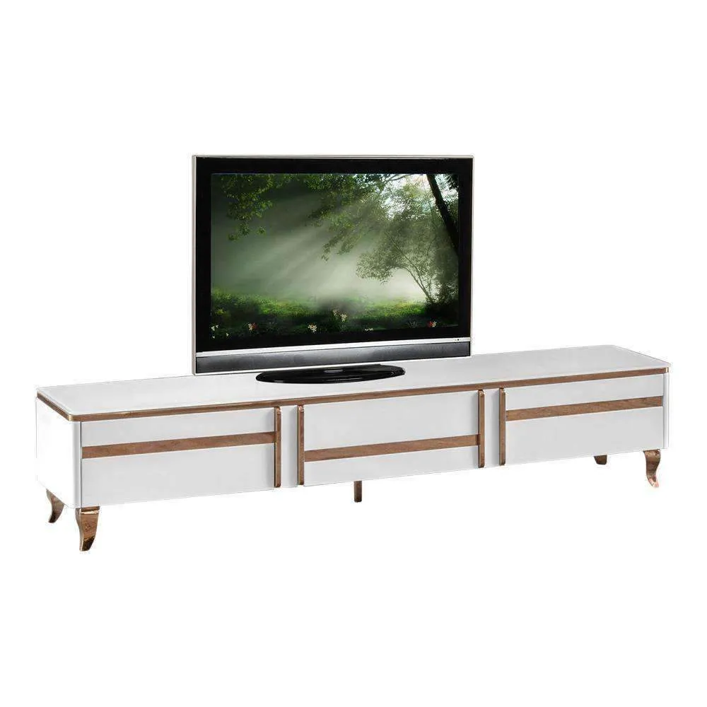 Mikael Glass Top TV Console (DA6312)