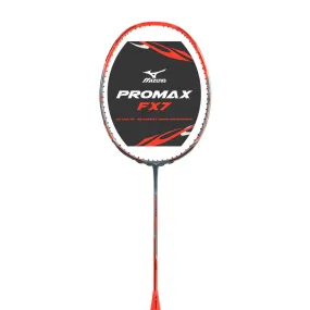 Mizuno Promax FX7 Badminton Racket (Unstrung) - Shadow Grey/Neon Orange/Silver