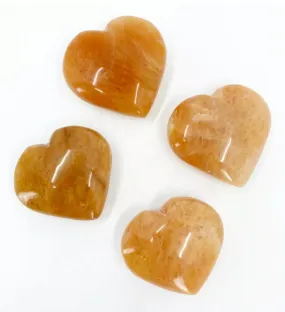 Orange Aventurine gemstone Heart