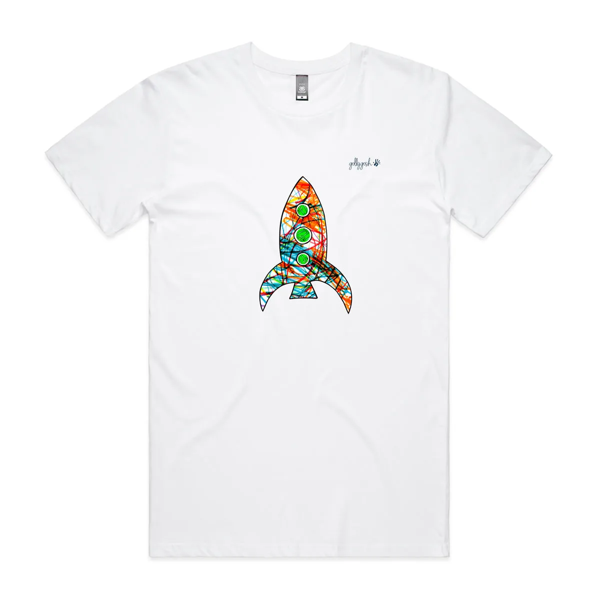 Rocket Drawing Adult Tee