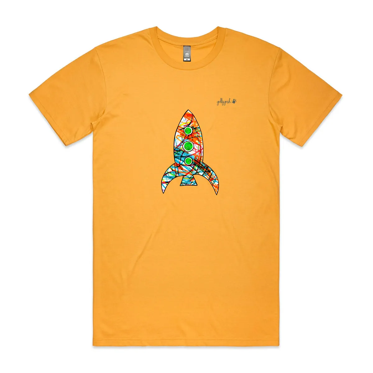 Rocket Drawing Adult Tee