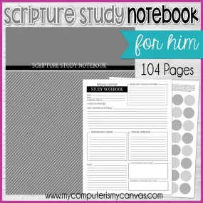 Scripture Study NOTEBOOK {For HIM} PRINTABLE