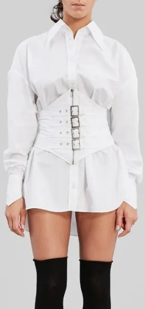 'Sita' Poplin Corset Shirt