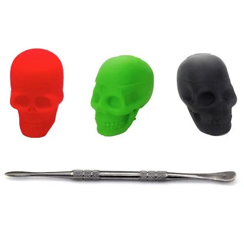 Skull Silicone Dab Containers