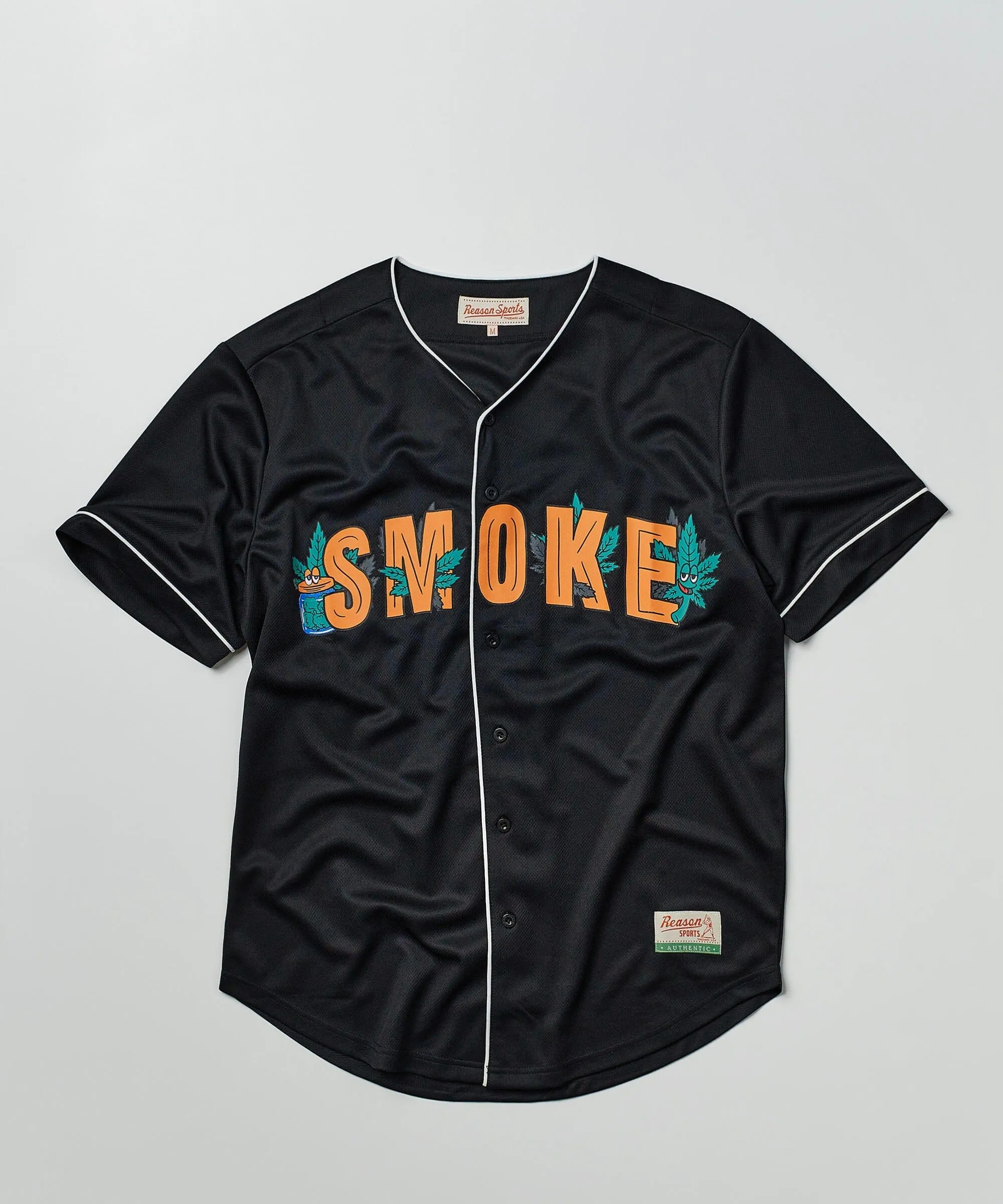 Smoke Baseball Jersey - Black