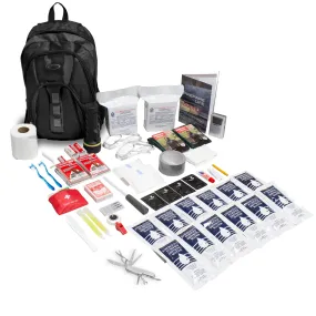 The Essentials Complete 72-Hour Kit - 2 Person: Black or Red Backpack