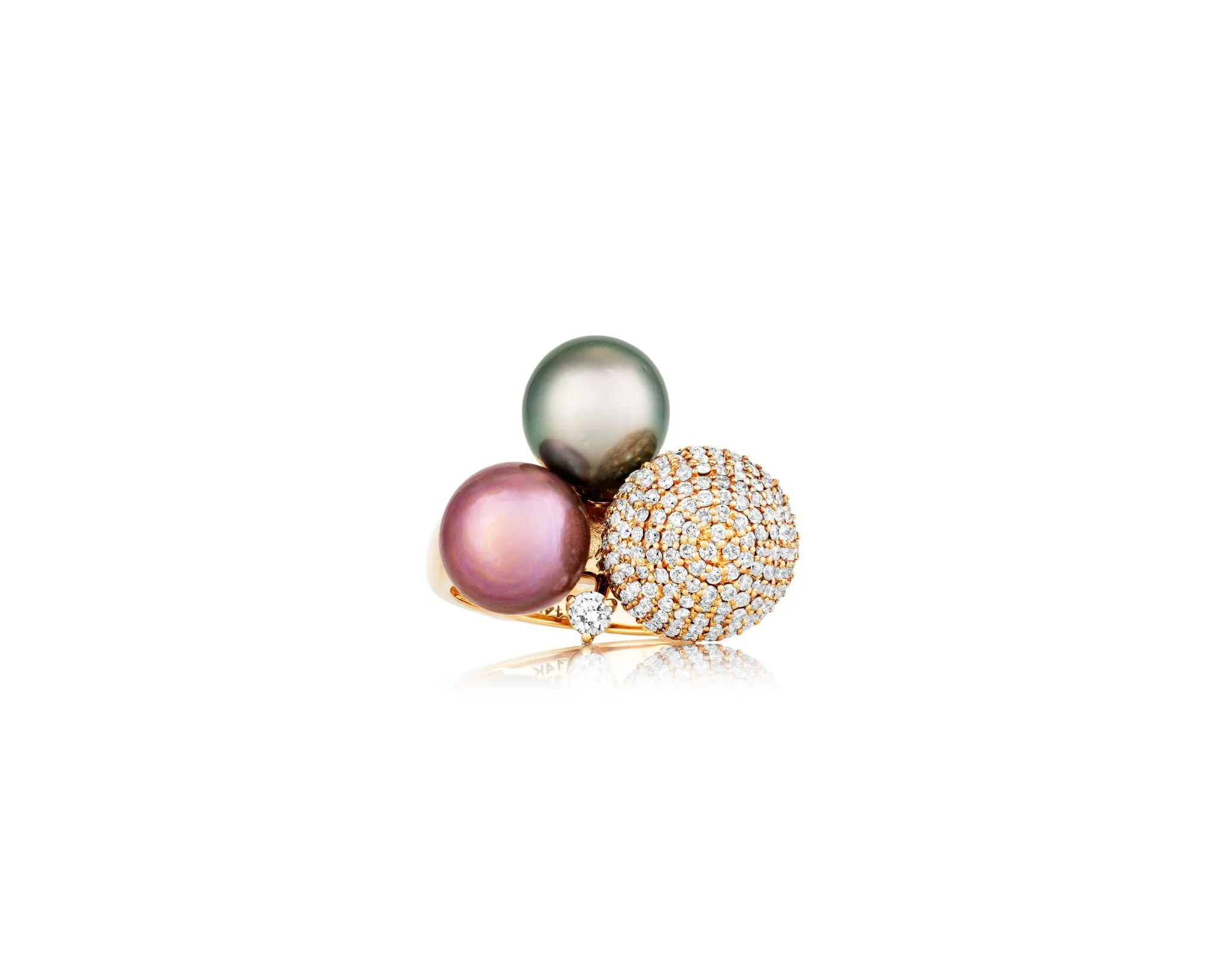 Tri-Pearl Ring