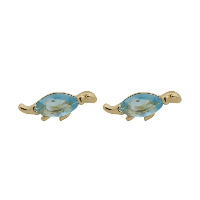 Unique Dinosaur Zircon Small Earrings