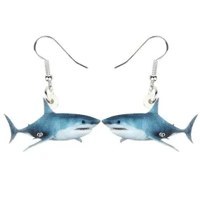 Unique Full Shark Earrings