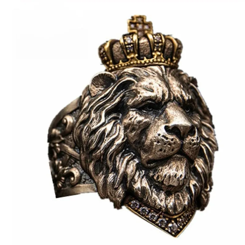 Unique Lion King Crown Ring